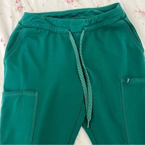 Green Jogger Pants with Drawstring